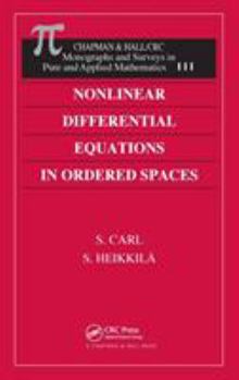 Hardcover Nonlinear Differential Equations in Ordered Spaces Book