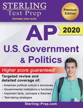 Paperback Sterling Test Prep AP U.S. Government and Politics: Complete Content Review for AP Exam Book