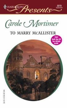 To Marry McAllister - Book #3 of the Bachelor Cousins