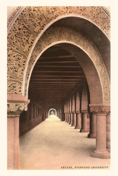 Paperback Vintage Journal Romanesque Colonnade, Stanford, California Book