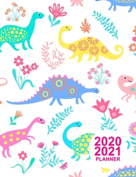 Paperback 2020 2021 Planner: Nifty Colorful Design Book, 8.5" x 11" Two Year 2020-2021 Calendar Planner, Monthly Schedule Organizer (24 Months Acti Book