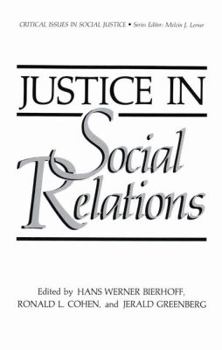 Paperback Justice in Social Relations Book