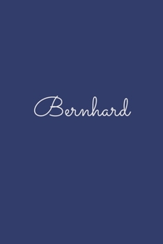 Bernhard: notebook with the name on the cover, elegant, discreet, official notebook for notes, dot grid notebook,