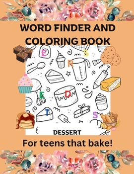 Paperback Word finder and coloring book: For teen that bake Book