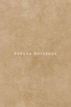 Errand Notebook: Personal, business, household and home management planner. Keep track of to do list, chores and errands to run. Amazing house warming and housekeeping gifts.