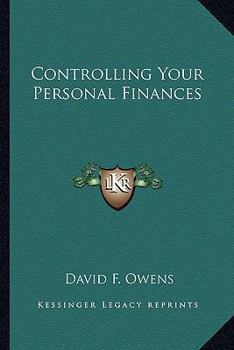 Paperback Controlling Your Personal Finances Book