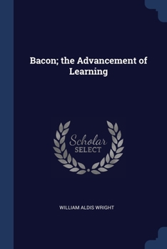 Paperback Bacon; the Advancement of Learning Book