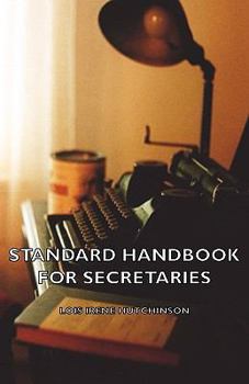 Paperback Standard Handbook For Secretaries Book