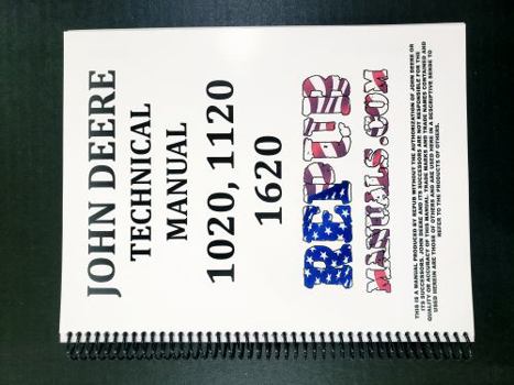 Spiral-bound John Deere 1120 Tractor Technical Service Repair Manual Book