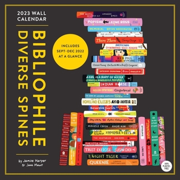 2023 Wall Cal: Bibliophile Diverse Spines - Book  of the Bibliophile