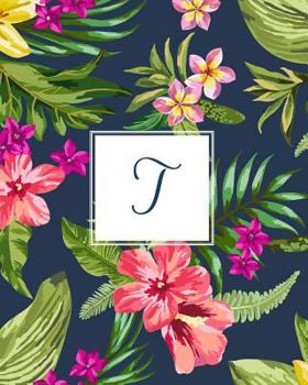 Paperback T: Tropical Floral, 150 Pages, 8" x 10" Book