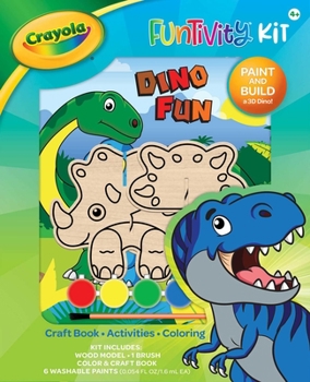 Crayola Funtivity Kit: Dino Fun: Dinosaur 3-D wooden toy