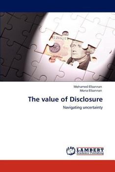 Paperback The value of Disclosure Book