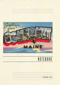 Paperback Vintage Lined Notebook Greetings from Ogunquit Book