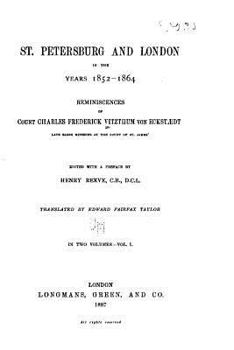 Paperback St. Petersburg and London in the years 1852-1864 Book