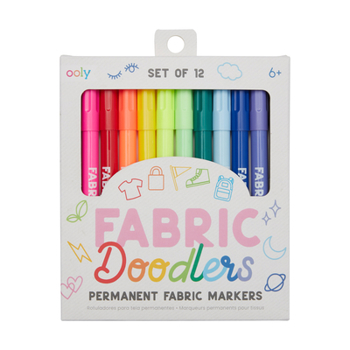 Misc. Fabric Doodlers Markers - Set of 12 [Multiple Languages] Book