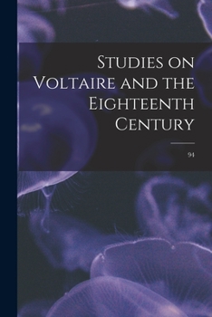 Paperback Studies on Voltaire and the Eighteenth Century; 94 Book