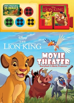 Hardcover Disney the Lion King Movie Theater Storybook & Movie Projector Book