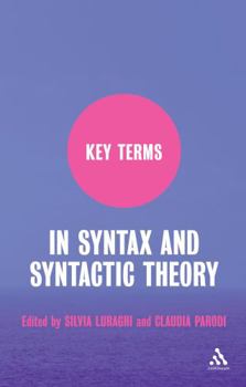 Paperback Key Terms in Syntax and Syntactic Theory Book