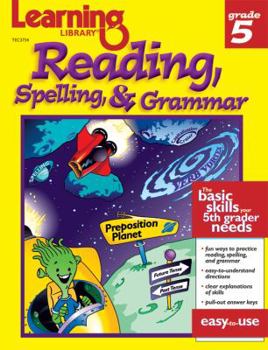 Paperback Learning Library Reading, Spelling & Grammar Grade 5 Book