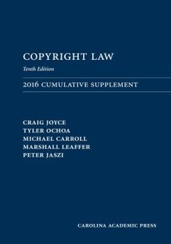 Paperback Copyright Law 2016 Cumulative Supplement Book