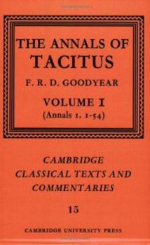 Paperback The Annals of Tacitus: Volume 1, Annals 1.1-54 Book