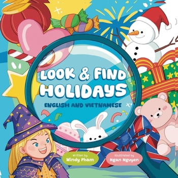 Paperback Look & Find U.S. Holidays (English & Vietnamese) Book