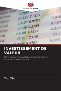 Paperback Investissement de Valeur [French] Book