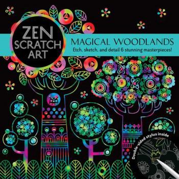 Paperback Zen Scratch Art: Magical Woodlands Book