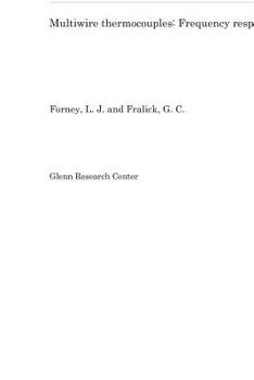 Paperback Multiwire Thermocouples: Frequency Response Book