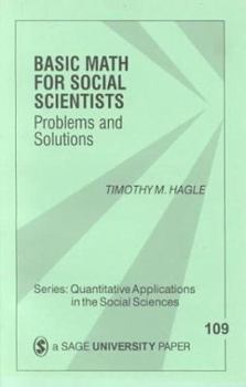 Paperback Basic Math for Social Scientists: Problems and Solutions Book