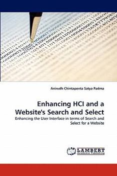 Enhancing HCI and a Website's Search and Select: Enhancing the User Interface in terms of Search and Select for a Website