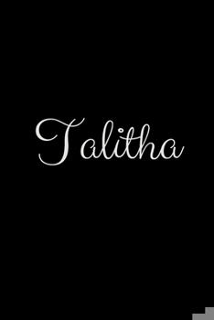 Paperback Talitha: notebook with the name on the cover, elegant, discreet, official notebook for notes Book