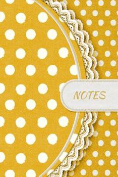 Paperback Notes: Social Worker Meetings Notebook with Custom Interior. Polka Dots and Lace Printed Design. 6 x 9 inch - 121 Pages Book
