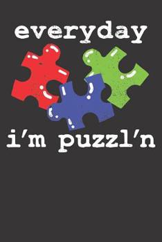 Paperback Puzzle Notebook: 6x9 Dot Grid 120 Pages Book