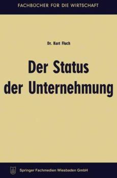 Paperback Der Status Der Unternehmung [German] Book