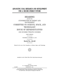 Advancing coal research and development for a secure energy future
