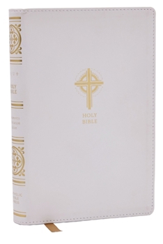 Imitation Leather Nrsvce Sacraments of Initiation Catholic Bible, White Leathersoft, Comfort Print Book
