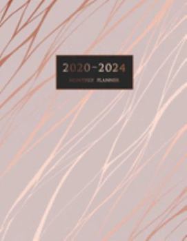 Paperback 2020-2024 Monthly Planner: Large Five Year Planner with Marble Cover (Volume 7) Book