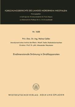 Paperback Eindimensionale Strömung in Strahlapparaten [German] Book