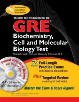 Paperback GRE Biochemistry, Cell and Molecular Biology w/CD-ROM - The Best Test Prep (GRE Test Preparation) Book