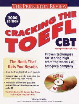 Paperback Cracking the TOEFL CBT , 2000 Edition [With CDROM] Book