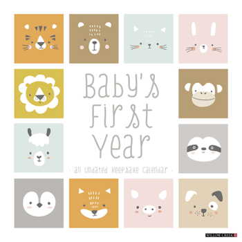 Calendar Baby's First Year Undated 12 X 12 Wall Calendar Book