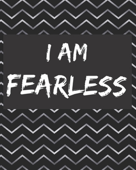 Paperback I am Fearless: Anti-Anxiety Journal Notebook - With Daily Guided Prompts, CBT for Thought Changing, Positive Affirmation Quotes, Work Book