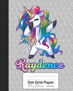 Paperback Dot Grid Paper: KAYDENCE Unicorn Rainbow Notebook Book