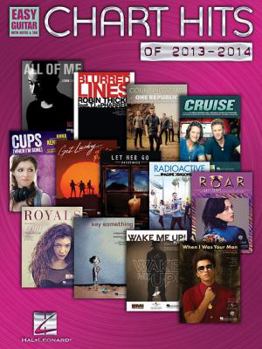Paperback Chart Hits of 2013-2014: Easy Guitar with Notes & Tab Book