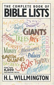Paperback The Complete Book of Bible Lists Book