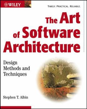 Paperback The Art of Software Architecture: Design Methods and Techniques Book