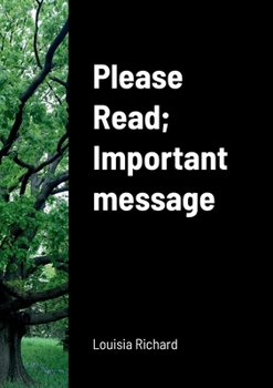 Paperback Please Read; Important message Book