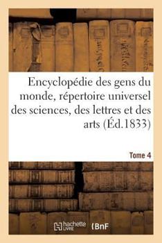 Paperback Encyclopédie Des Gens Du Monde T. 4.1 [French] Book